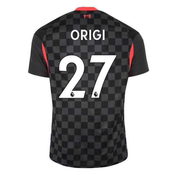 Camiseta Liverpool NO.27 Origi 3ª Kit 2020 2021 Negro